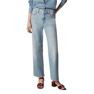 J.Crew Petite Slim Wide Leg Jeans Blue 28P